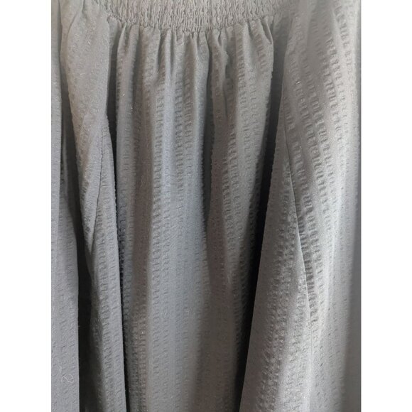 Torrid Pull On Skirt Womens Sz 2/2XL Midi Seersucker Smocked Detail Flowy Chic - Picture 2 of 8